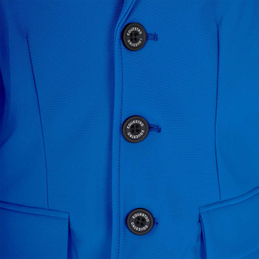 Giacca da concorso unisex per bambini Equestro x FISE tre bottoni Blu di Savoia