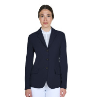 Giacca da gara da donna Equestro con logo in rilievo Blazer marine Blu marino Giacca da gara da donna Equestro con logo in rilievo Blazer marine Blu marino