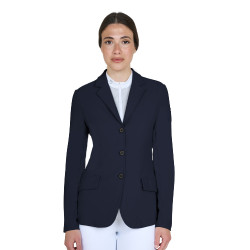 Giacca da gara da donna Equestro con logo in rilievo Blazer marine Blu marino