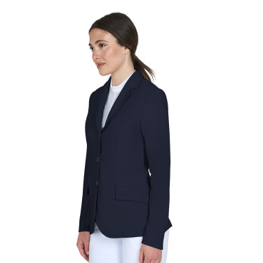 Giacca da gara da donna Equestro con logo in rilievo Blazer marine Blu marino