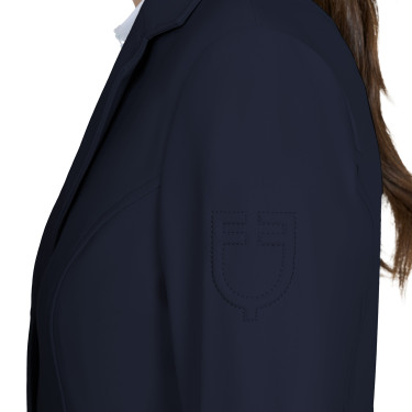 Giacca da gara da donna Equestro con logo in rilievo Blazer marine Blu marino