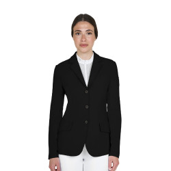 Giacca da gara da donna Equestro con logo in rilievo Nero