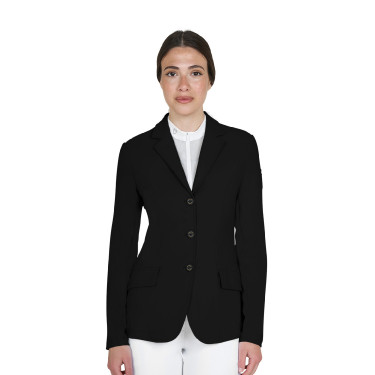 Giacca da gara da donna Equestro con logo in rilievo Nero