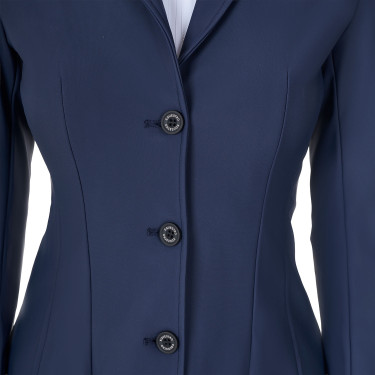 Giacca da concorso donna Equestro x FISE tre bottoni Blazer marine Blu marino