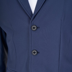 Giacca da concorso uomo Equestro x FISE tre bottoni Blazer marine Blu marino