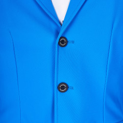 Giacca da concorso uomo Equestro x FISE tre bottoni Blu di Savoia