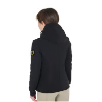 Giacca unisex da bambino Equestro in nylon impermeabile e antivento Blazer marine Blu marino