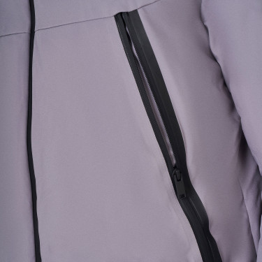 Giacca da uomo Equestro impermeabile e antivento in nylon Grigio ghiacciato