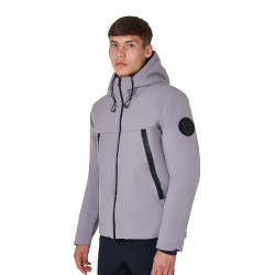 Giacca da uomo Equestro impermeabile e antivento in nylon Grigio ghiacciato