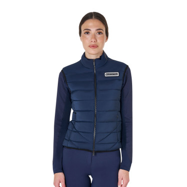 Gilet da donna Equestro in nylon senza maniche Blazer marine Blu marino