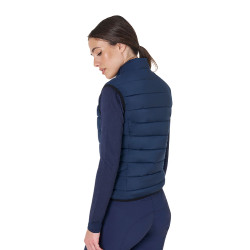 Gilet da donna Equestro in nylon senza maniche Blazer marine Blu marino