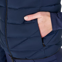 Gilet da donna Equestro in nylon senza maniche Blazer marine Blu marino