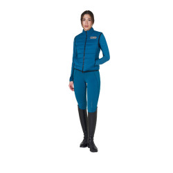 Gilet da donna Equestro in nylon senza maniche Corallo blu
