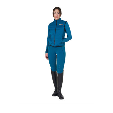 Gilet da donna Equestro in nylon senza maniche Corallo blu
