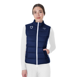 Gilet da donna senza maniche Equestro x FISE taglio slim Blazer marine Blu marino