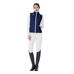Gilet da donna senza maniche Equestro x FISE taglio slim Blazer marine Blu marino