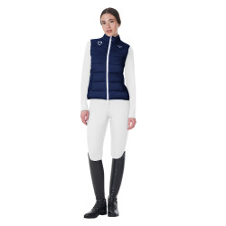 Gilet da donna senza maniche Equestro x FISE taglio slim Blazer marine Blu marino