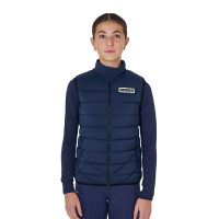 Gilet senza maniche da ragazza Equestro in nylon tecnico Blazer marine Blu marino