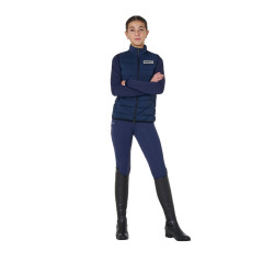 Gilet senza maniche da ragazza Equestro in nylon tecnico Blazer marine Blu marino