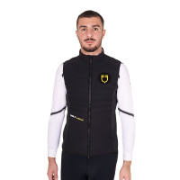 Gilet da uomo Equestro senza maniche a taglio slim in tessuto tecnico Nero Gilet da uomo Equestro senza maniche a taglio slim in tessuto tecnico Nero