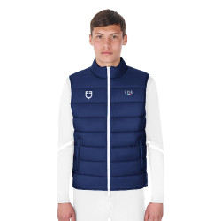 Gilet da uomo senza maniche Equestro x FISE taglio slim Blazer marine Blu marino