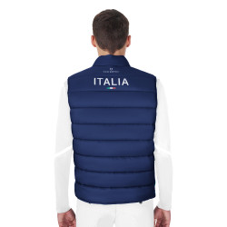 Gilet da uomo senza maniche Equestro x FISE taglio slim Blazer marine Blu marino