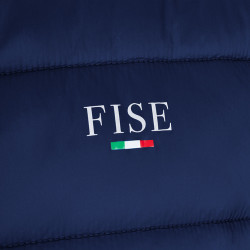 Gilet da uomo senza maniche Equestro x FISE taglio slim Blazer marine Blu marino