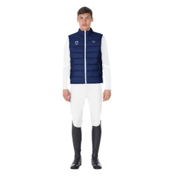Gilet da uomo senza maniche Equestro x FISE taglio slim Blazer marine Blu marino