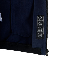 Giacca softshell da uomo Equestro New Style Multilogo Blazer marine Blu marino