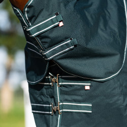 Coperta da paddock Imperial Riding Basic con collo removibile 400 g Verde