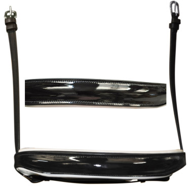 Muserolle Dressage large Flags & Cup Noir