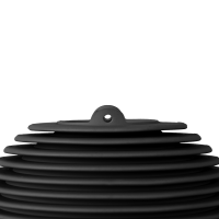 Palla di protezione per longe e muro Pro Grooming Deluxe by Kentucky in gomma Nero Palla di protezione per longe e muro Pro Grooming Deluxe by Kentucky in gomma Nero