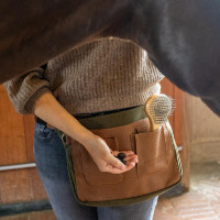 Borsello da cintura Grooming Deluxe by Kentucky Canvas per intrecciare Nero