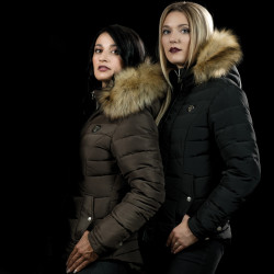 Parka femme VAASA Flags & Cup Taupe