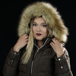Parka donna VAASA Flags & Cup Talpa Marrone