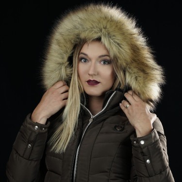 Parka donna VAASA Flags & Cup Talpa Marrone