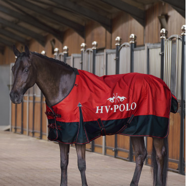 Coperta da paddock HV Polo Essential 200 g 600D Rosa rossa Coperta da paddock HV Polo Essential 200 g 600D Rosa rossa