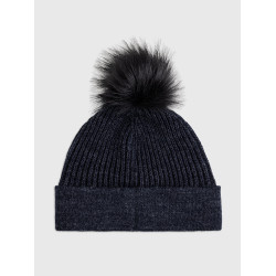 Cappello con pompon Tommy Hilfiger Equestrian Ottawa Cielo del deserto Blu
