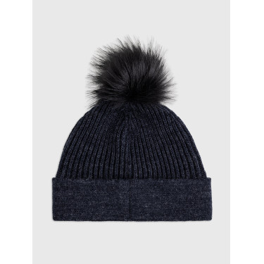Cappello con pompon Tommy Hilfiger Equestrian Ottawa Cielo del deserto Blu