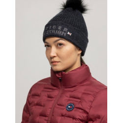 Cappello con pompon Tommy Hilfiger Equestrian Ottawa Cielo del deserto Blu