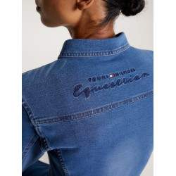Camicia in denim Tommy Hilfiger Equestrian stretch Woodside da donna Patrimonio Blu Camicia in denim Tommy Hilfiger Equestrian stretch Woodside da donna Patrimonio Blu