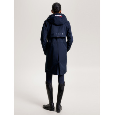 Impermeabile lungo Tommy Hilfiger Equestrian Washington Cielo del deserto Blu Impermeabile lungo Tommy Hilfiger Equestrian Washington Cielo del deserto Blu