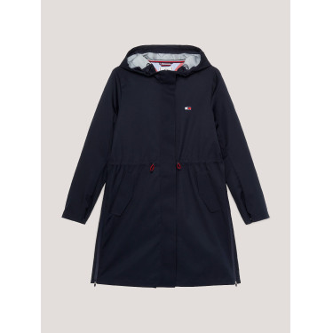 Impermeabile lungo Tommy Hilfiger Equestrian Washington Cielo del deserto Blu Impermeabile lungo Tommy Hilfiger Equestrian Washington Cielo del deserto Blu