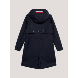 Impermeabile lungo Tommy Hilfiger Equestrian Washington Cielo del deserto Blu Impermeabile lungo Tommy Hilfiger Equestrian Washington Cielo del deserto Blu