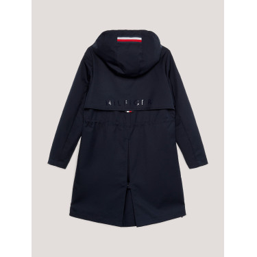 Impermeabile lungo Tommy Hilfiger Equestrian Washington Cielo del deserto Blu Impermeabile lungo Tommy Hilfiger Equestrian Washington Cielo del deserto Blu