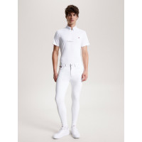 Pantaloni da equitazione Tommy Hilfiger Equestrian quattro stagioni Geneva grip al ginocchio uomo Bianco ottico