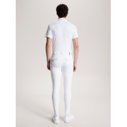 Pantaloni da equitazione Tommy Hilfiger Equestrian quattro stagioni Geneva grip al ginocchio uomo Bianco ottico
