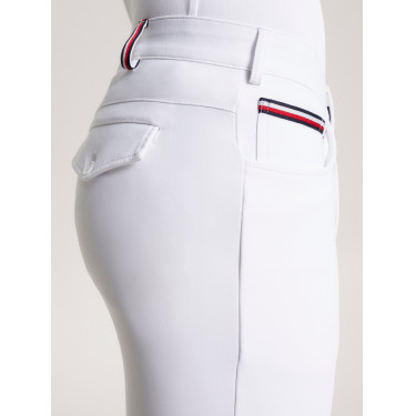 Pantaloni da equitazione Tommy Hilfiger Equestrian quattro stagioni Geneva grip al ginocchio uomo Bianco ottico
