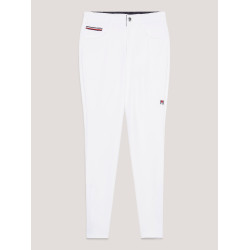 Pantaloni da equitazione Tommy Hilfiger Equestrian quattro stagioni Geneva grip al ginocchio uomo Bianco ottico