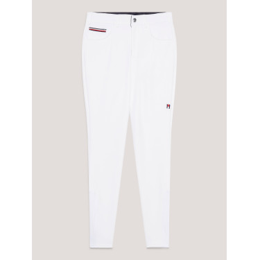 Pantaloni da equitazione Tommy Hilfiger Equestrian quattro stagioni Geneva grip al ginocchio uomo Bianco ottico
